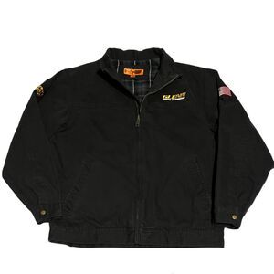 CornerStone Jacket Mens L Black Duck Canvas Flannel Lined Workwear Heavy Duty